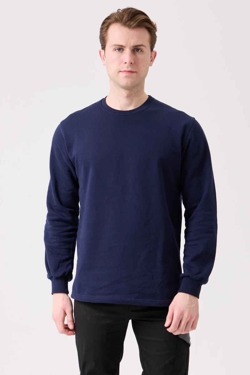 Galanthus Basic Sweatshirt - Uzun Kollu, Pamuklu, Rahat Kesim, Günlük ve İş Kullanımı İçin