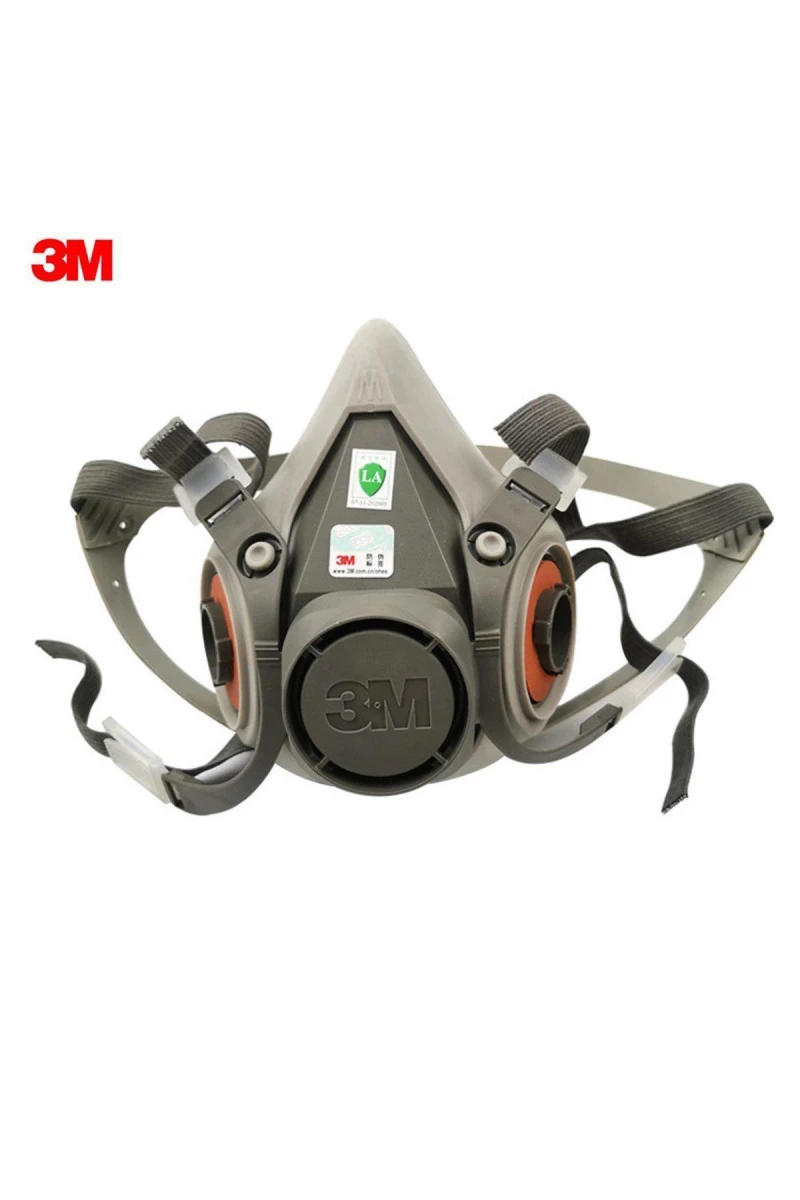 3M 6200 Yarım Yüz Maske – Solunum Koruyucu, Ayarlanabilir Askılı Endüstriyel Maske