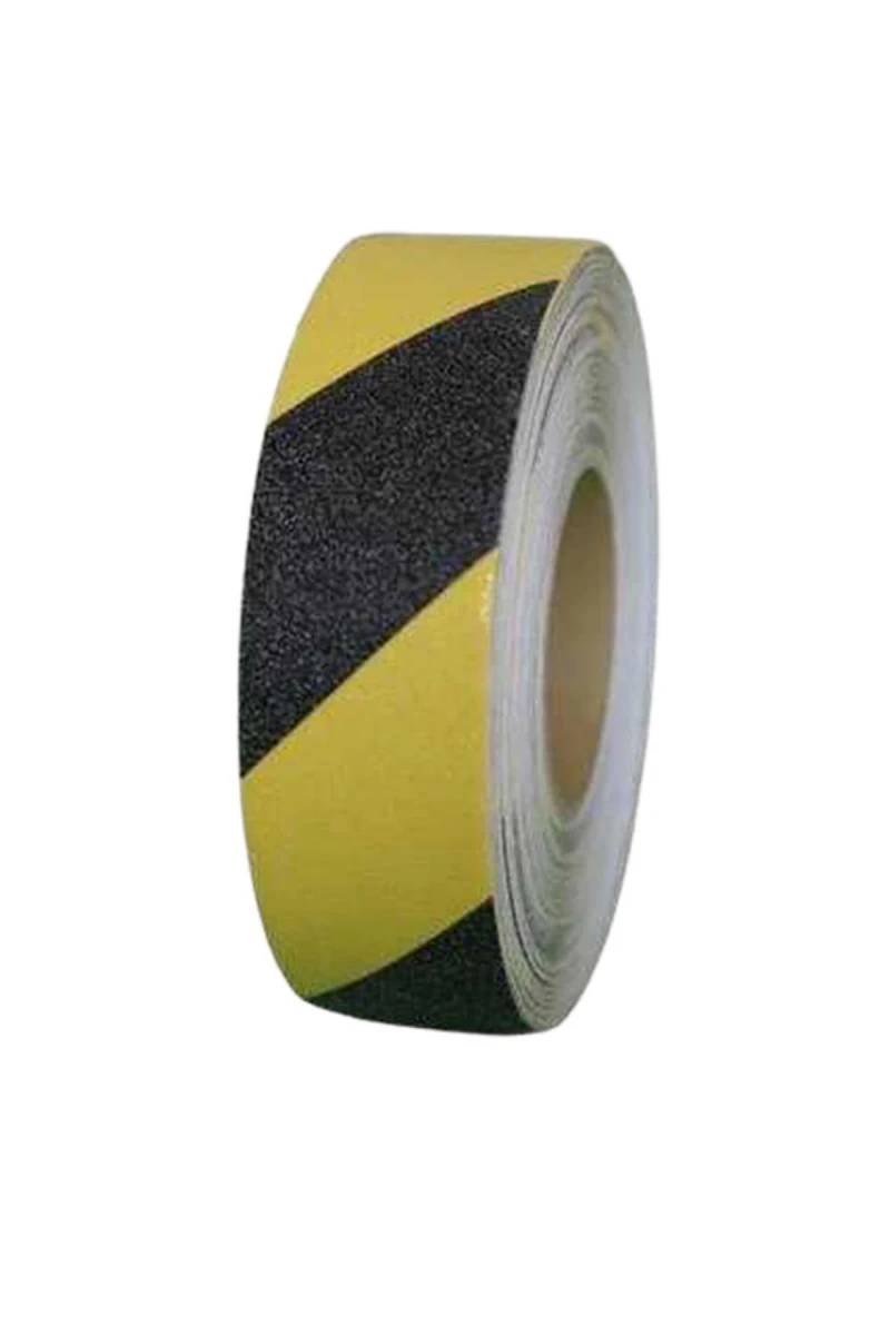Kaydırmaz Bant 50mm x 15m Sarı-Siyah – Güvenlik İçin İdeal Kaymaz Çözüm
