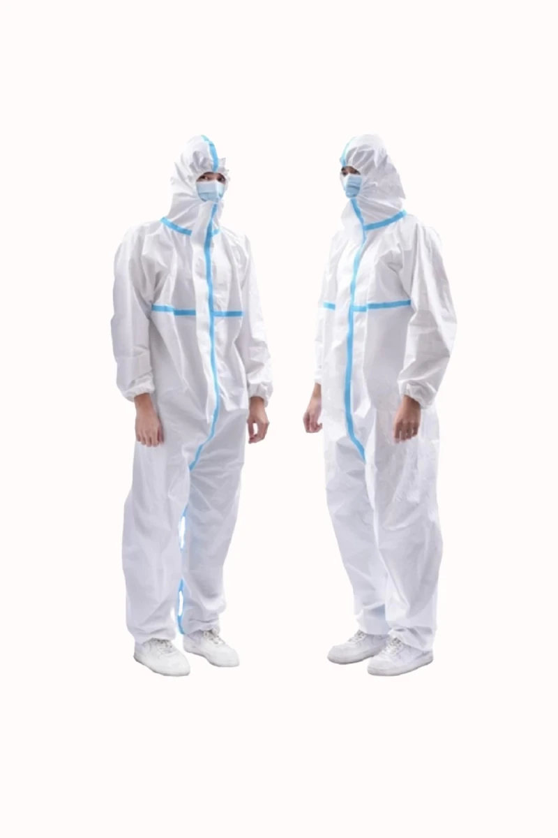 Tek Kullanımlık Koruyucu Tulum - 55gr Laminasyonlu, Sıvı Geçirmez, Tam Koruma İçin Medikal ve Endüstriyel