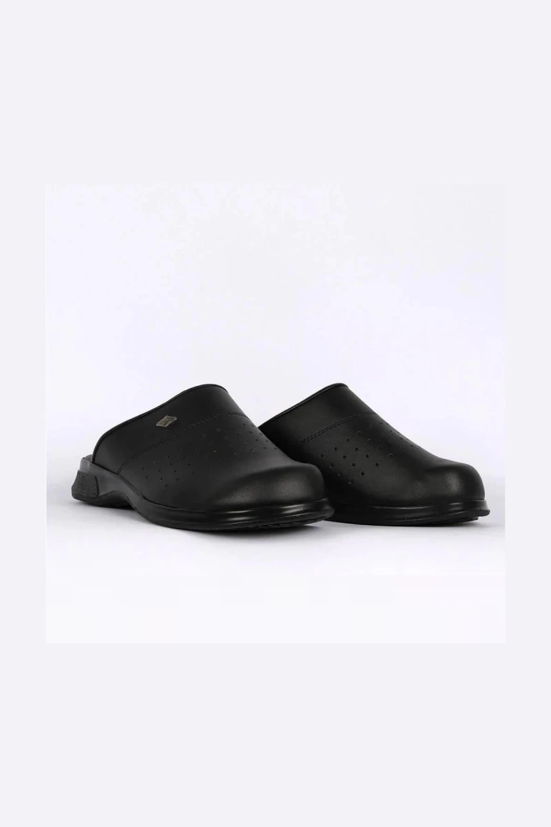 Magiacomfort MG-3001 Siyah Yarım Yakasız Sabo Terlik Ortopedik Rahat Kullanım