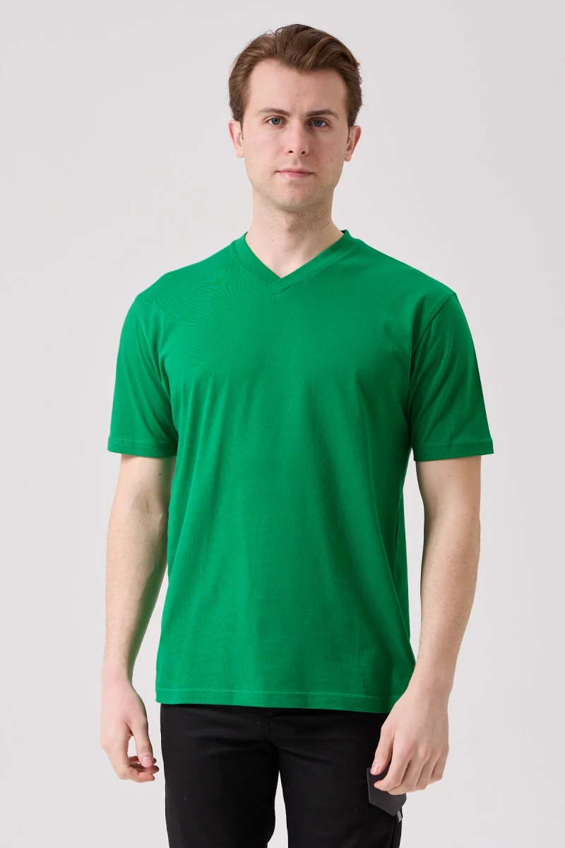 Galanthus V Yaka T-Shirt - Nefes Alabilir, Rahat ve Şık Tasarım