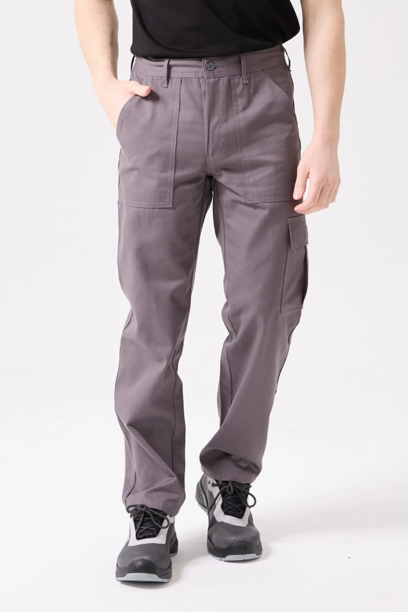 GALANTHUS TECHNİC PANTOLON Erkek Gri Kargo Cepli Rahat Kalıp Dayanıklı İş Pantolonu