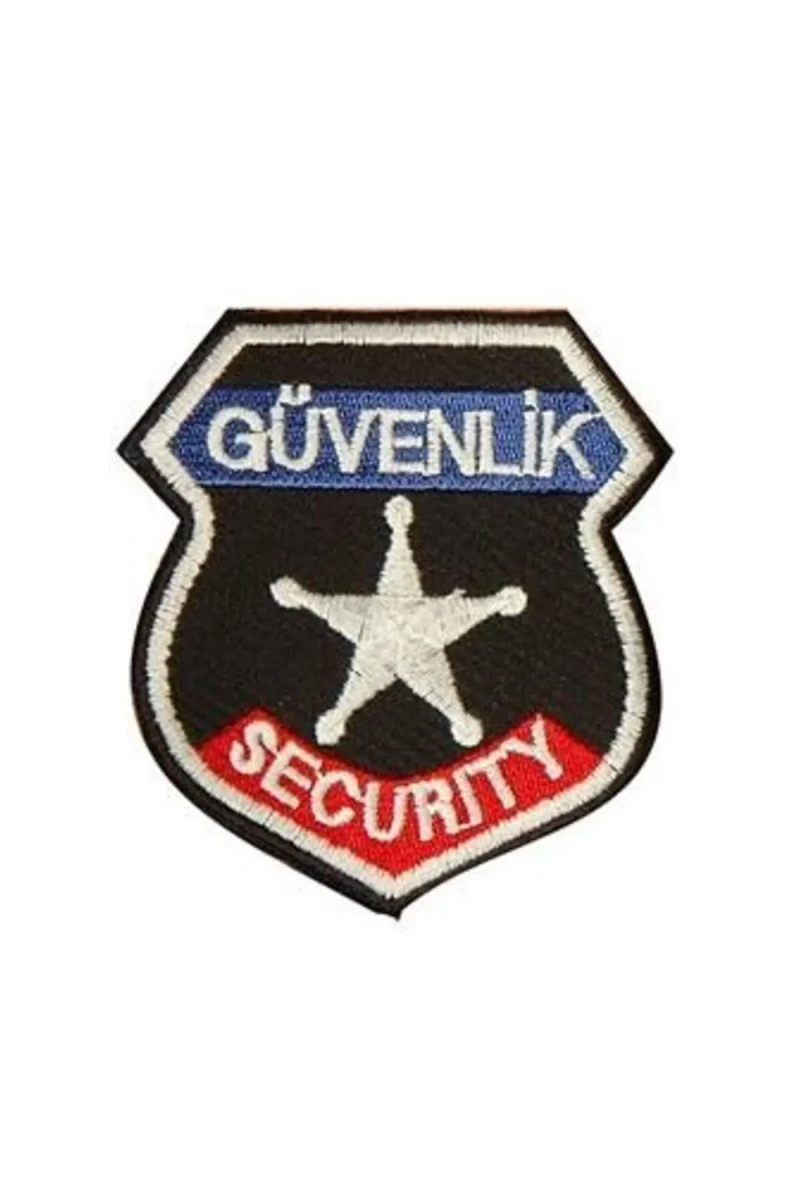 Güvenlik Görevlisi Arması Küçük Boy SİYAH