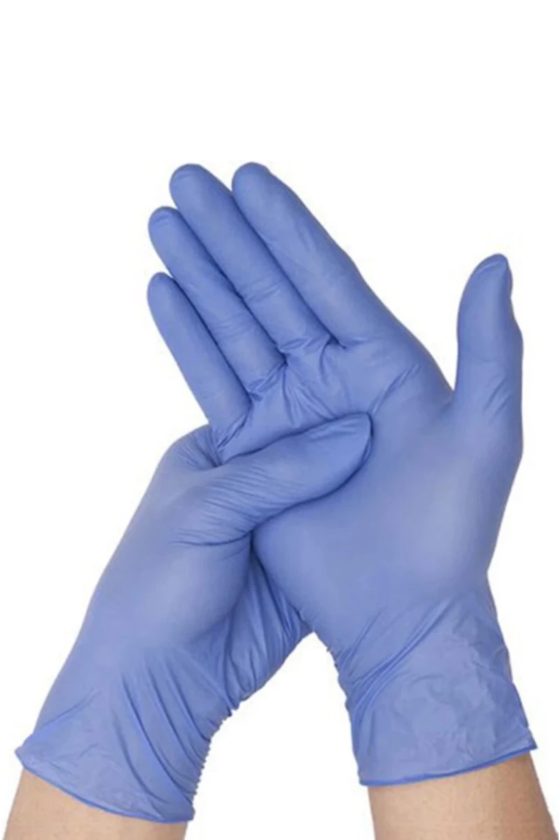 Koin Medikal Mavi Nitril Eldiven | Pudrasız, Tek Kullanımlık, Muayene Eldiveni (100’lü Kutu)