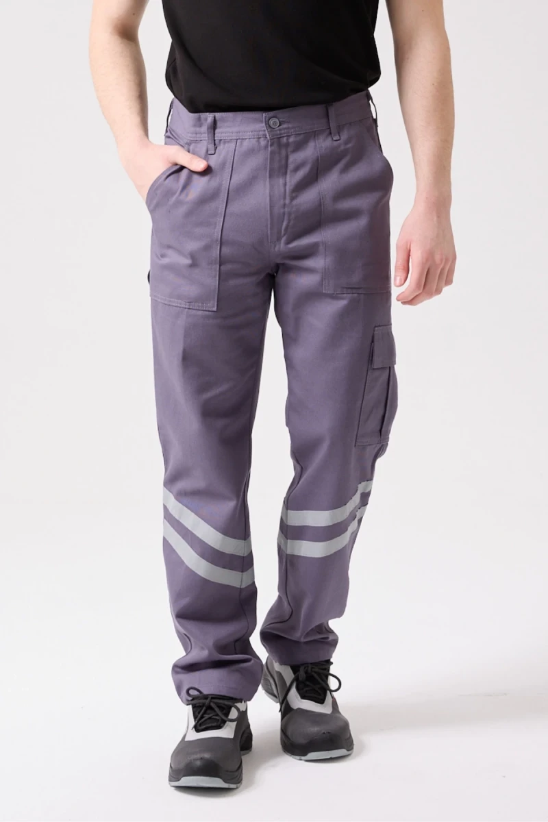 Royal Yazlık Reflektörlü İş Güvenlik Pantolonu 4 Cepli Hafif ve Dayanıklı