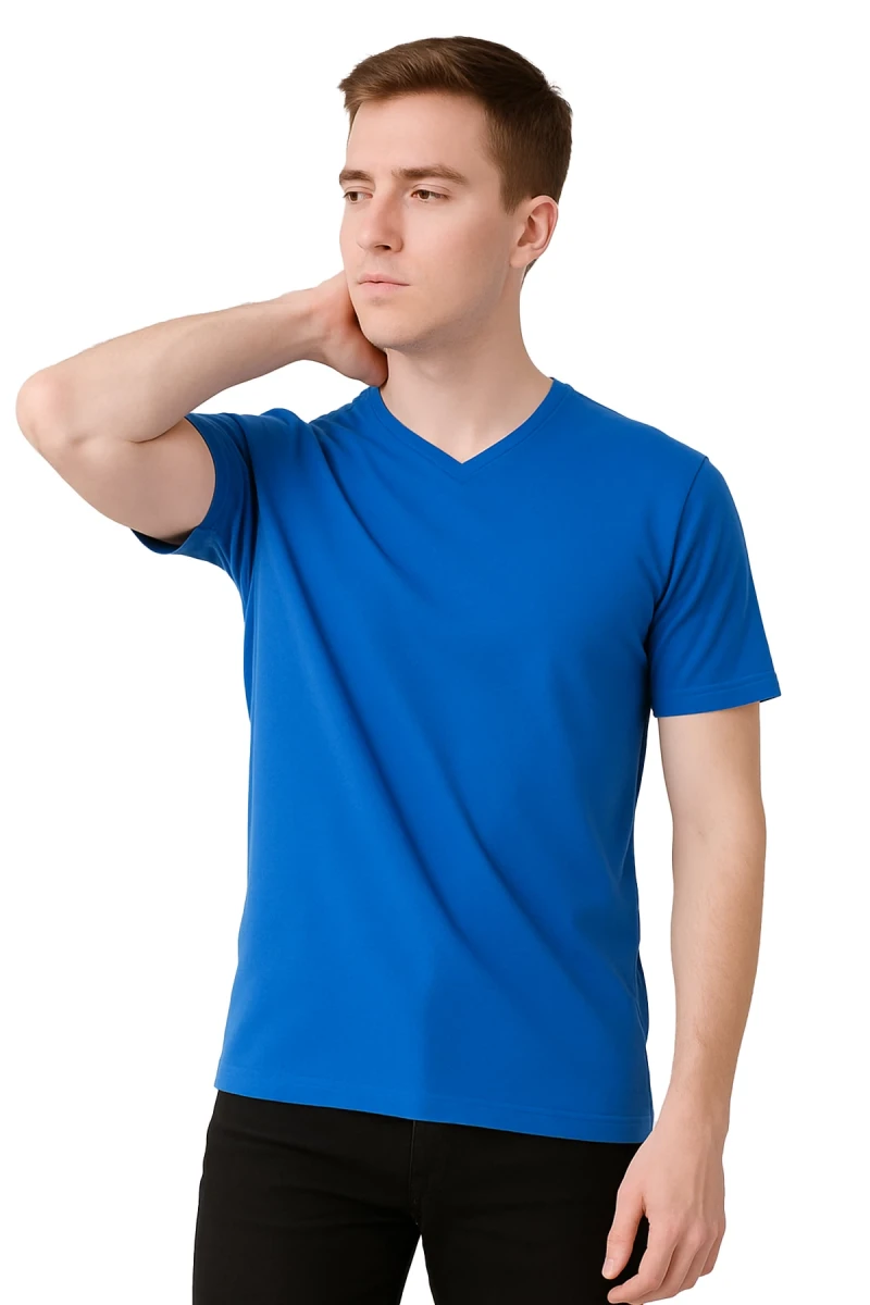 SAFE@WORK V Yaka Kısa Kol İş Tişörtü – Rahat, Nefes Alabilir ve Çok Renk Seçeneği