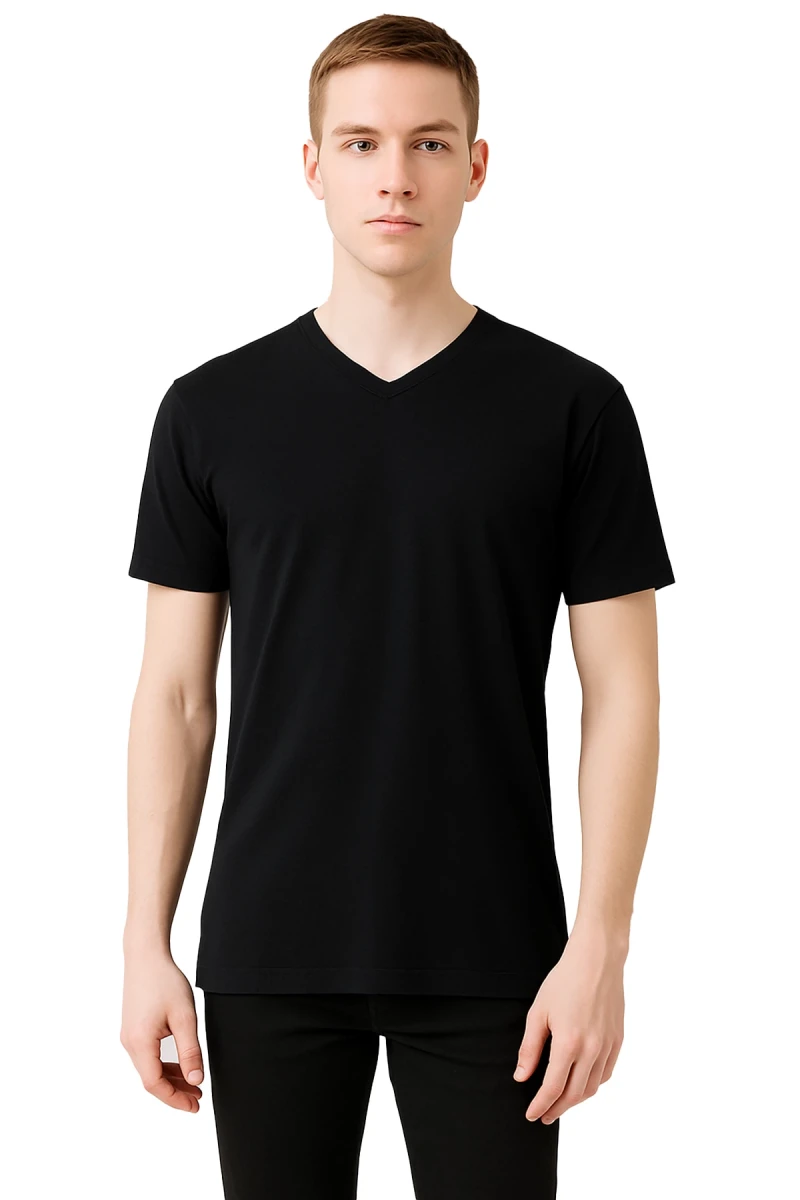 SAFE@WORK V Yaka Kısa Kol İş Tişörtü – Rahat, Nefes Alabilir ve Çok Renk Seçeneği