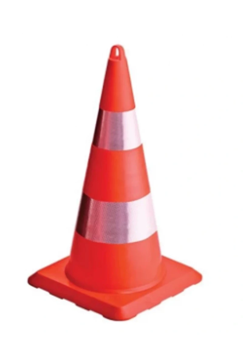 Trafik Konisi: UT5011 70 Cm Çift Sıra Reflektörlü STD