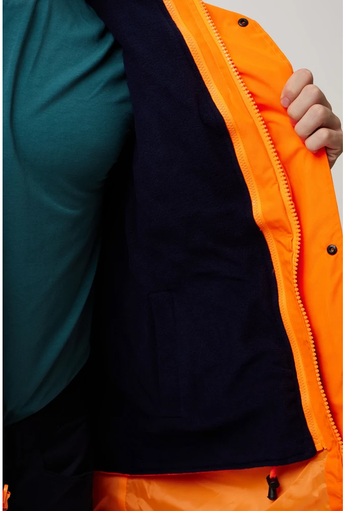 Eradium 5N1 Reflektörlü İş Güvenliği Parkası - Su ve Rüzgar Geçirmez, Yüksek Görünürlüklü Kışlık Mont