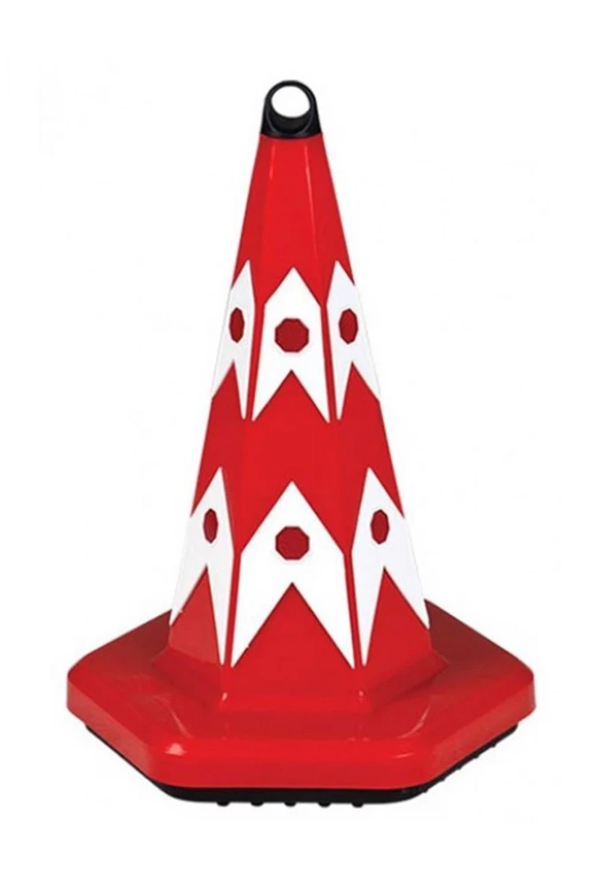 UT5021 Kırılabilir Trafik Konisi Yüksek Görünürlüklü Güvenlik Konisi