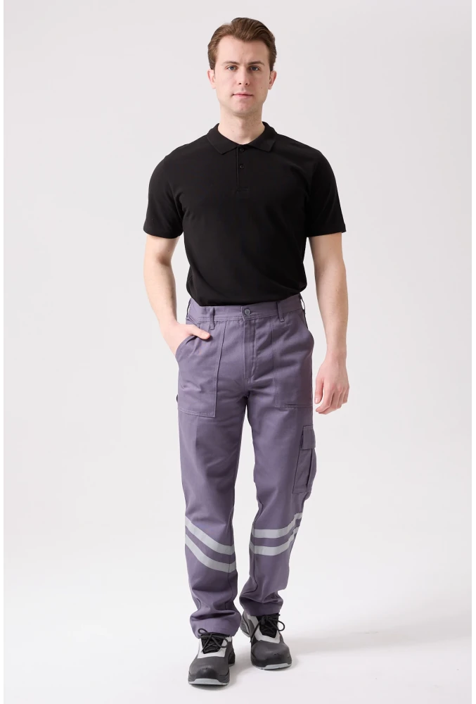 Royal Yazlık Reflektörlü İş Güvenlik Pantolonu 4 Cepli Hafif ve Dayanıklı