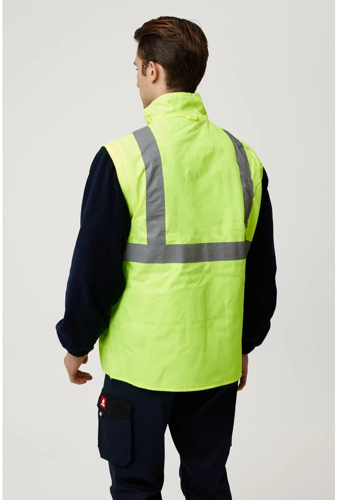Eradium 5N1 Reflektörlü İş Güvenliği Parkası - Su ve Rüzgar Geçirmez, Yüksek Görünürlüklü Kışlık Mont