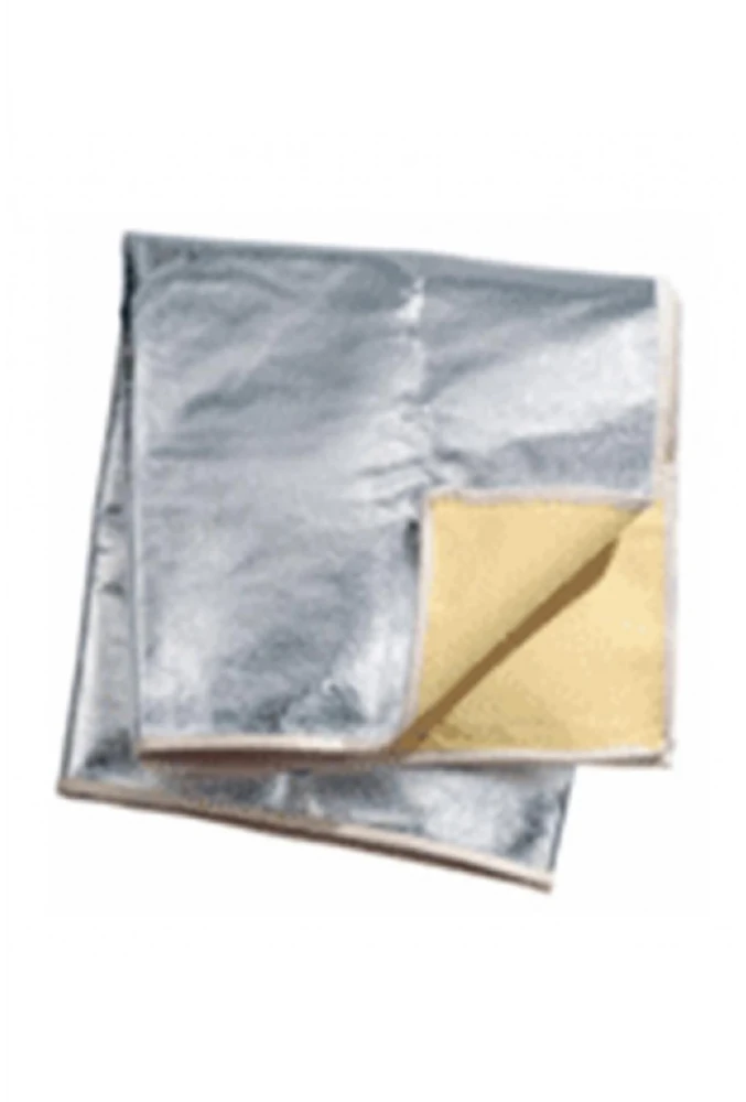 Yanmaz Alüminize Yangın Battaniyesi 160x180 cm Tek Tarafı Alüminyum Kaplamalı Isıya Dayanıklı Acil Kullanım