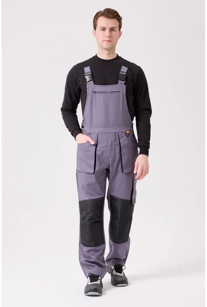 Baccata Bahçıvan Tulum Erkek İş Güvenliği Kot Salopet Dayanıklı Denim Tulum Çok Cepli