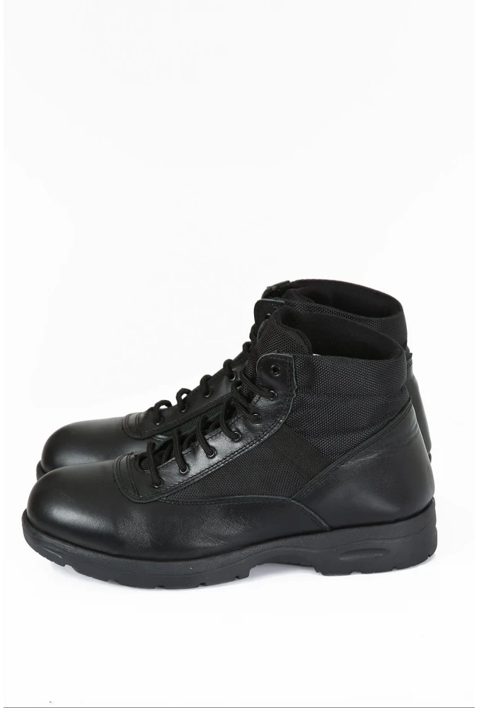 Yeni Yasa Güvenlik Botu KM Siyah Deri Yüksek Bilek Destekli Hafif Tabanlı Dayanıklı Erkek Bot