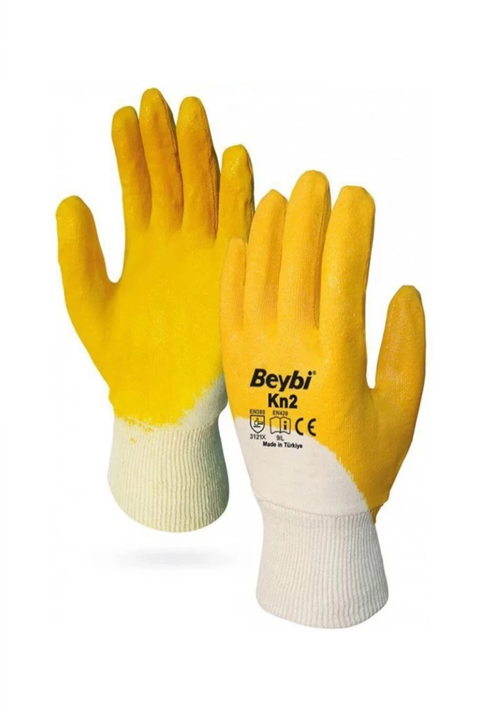 Beybi KN2 Nitril Kaplamalı İş Eldiveni Dayanıklı ve Konforlu Kullanım