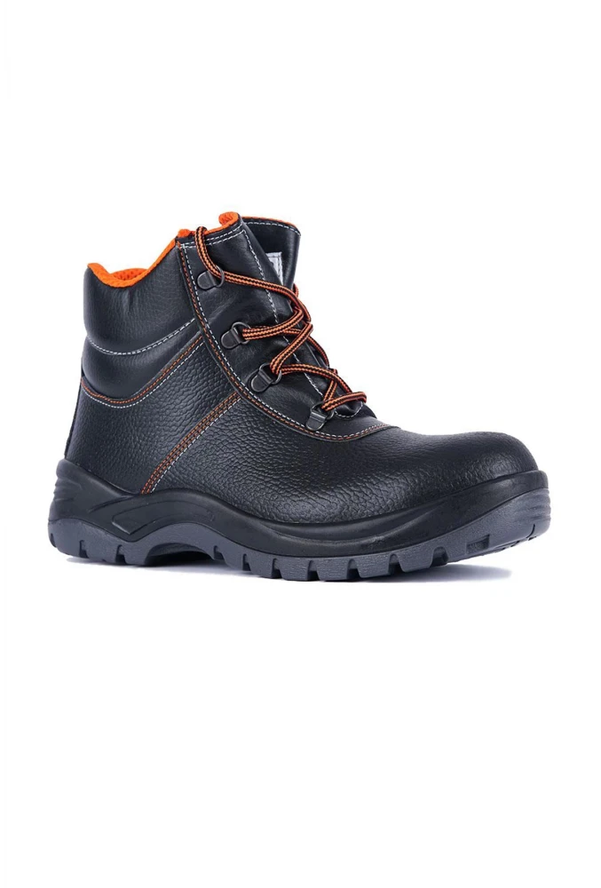 Mekap 023R Rolax Deri S2 Çelik Burunlu Siyah İş Güvenliği Botu