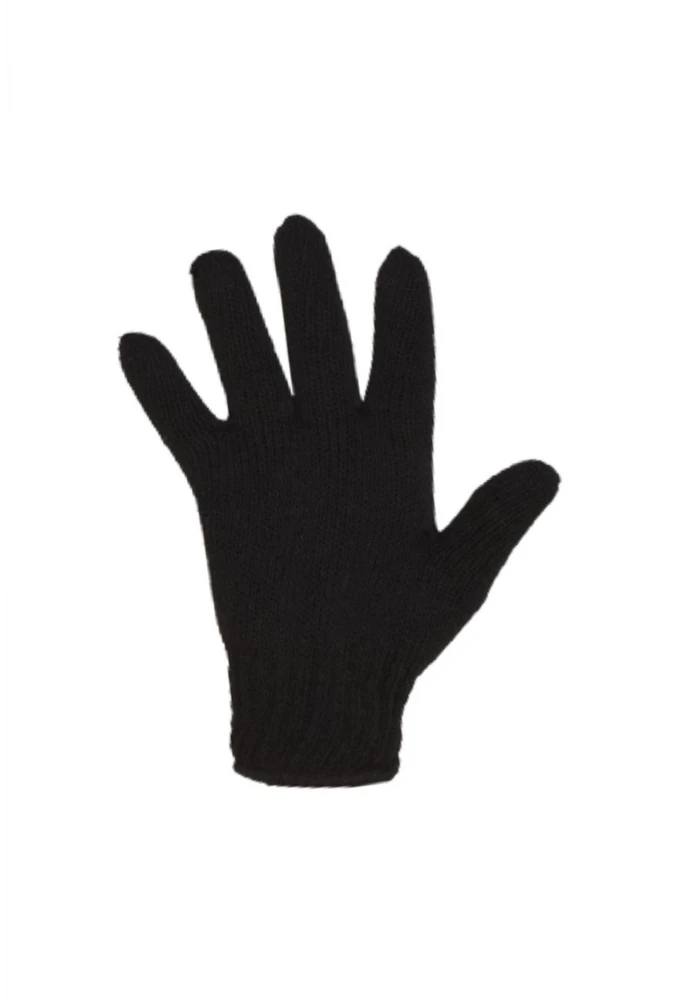 Orlon Siyah Tek Kat Eldiven Soğuk Havalara Uygun Hafif ve Konforlu Kullanım