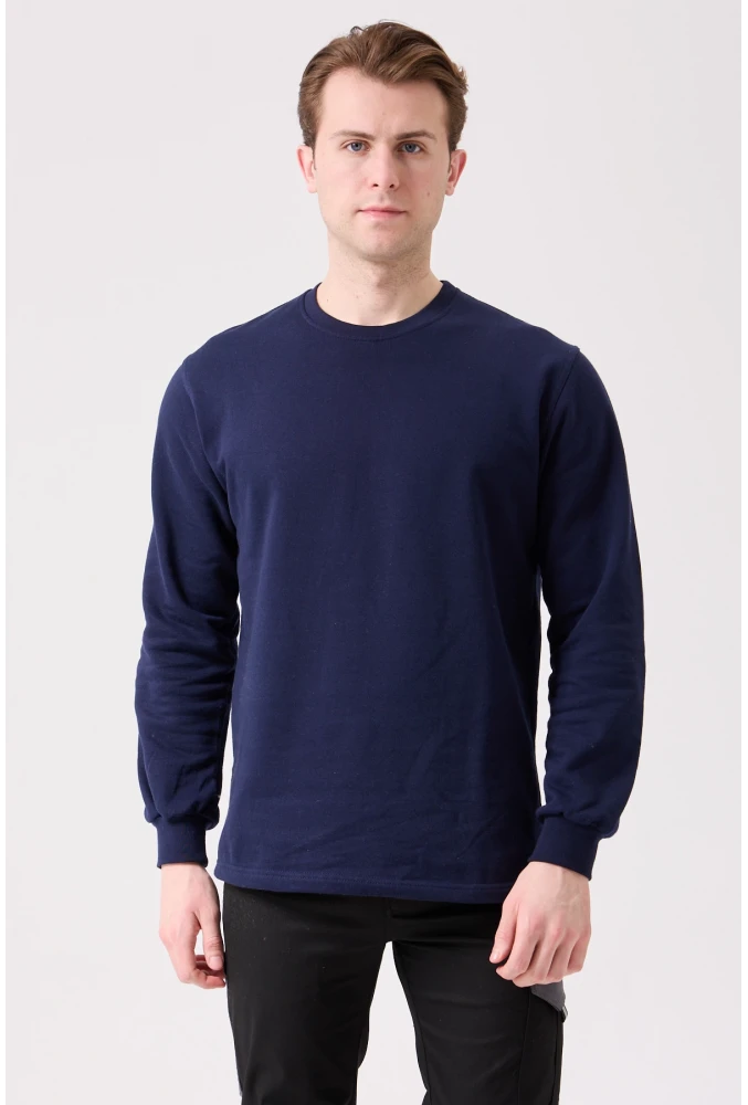 Galanthus Basic Sweatshirt - Uzun Kollu, Pamuklu, Rahat Kesim, Günlük ve İş Kullanımı İçin