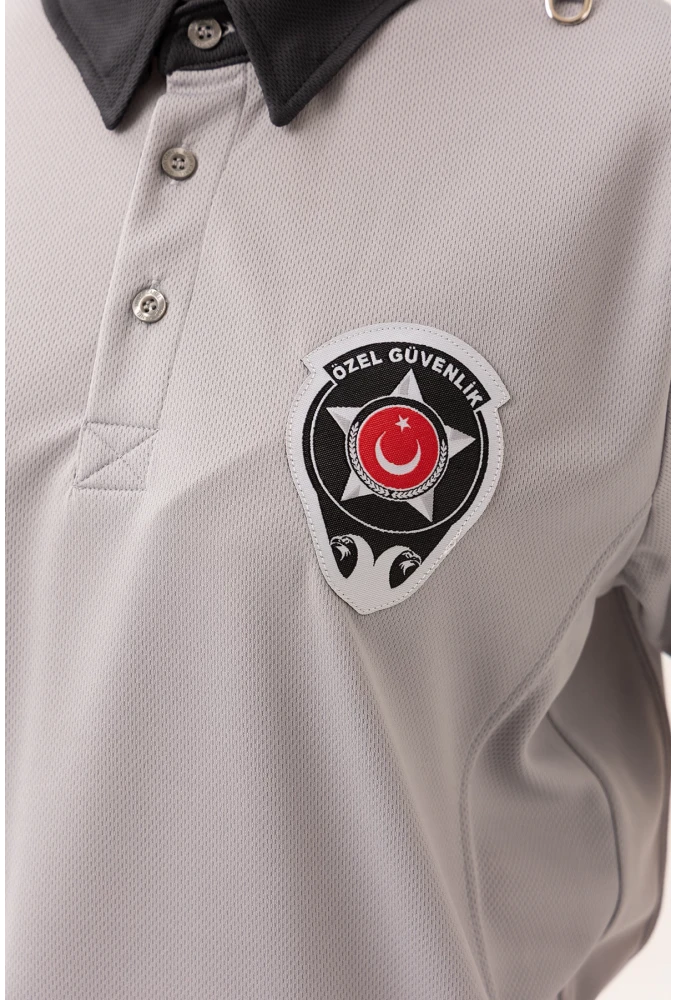 Özel Güvenlik Kısa Kollu Polo Tişört Armalı Profesyonel ve Şık Tasarım