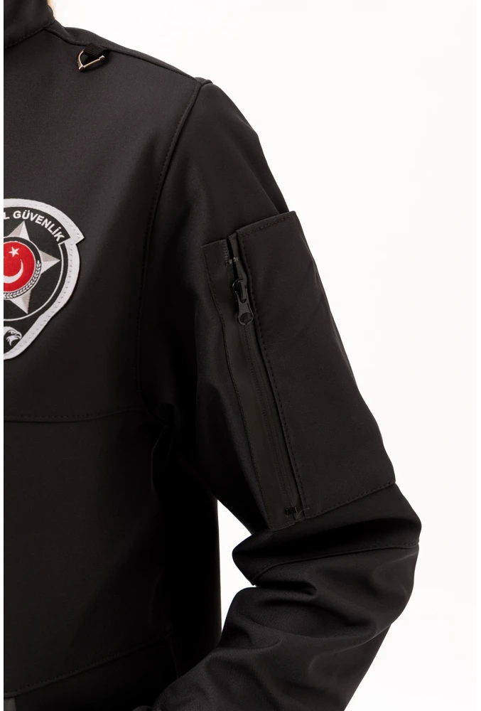 Güvenlik Kıyafetleri KM-Softshell Mont Su ve Rüzgar Geçirmez, Nefes Alabilen Özel Güvenlik Montu