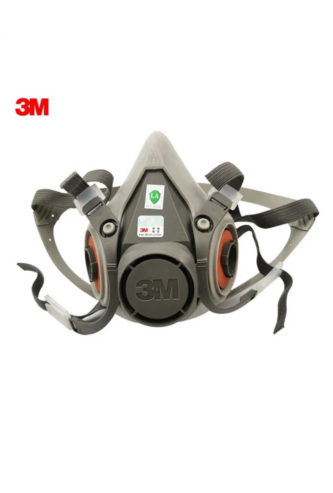 3M 6200 Yarım Yüz Maske – Solunum Koruyucu, Ayarlanabilir Askılı Endüstriyel Maske