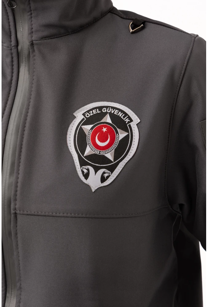 Güvenlik Kıyafetleri KM-Softshell Mont Su ve Rüzgar Geçirmez, Nefes Alabilen Özel Güvenlik Montu