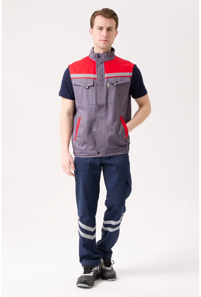 Royal Yazlık İş Yeleği - Hafif, Nefes Alabilir, Reflektörlü ve Çok Cepli