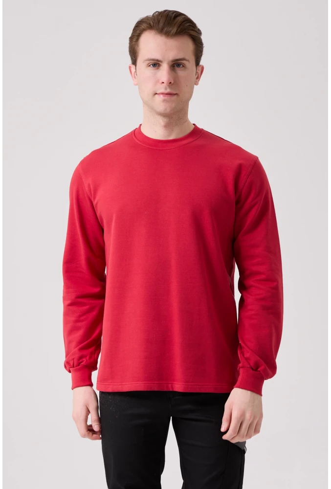 Galanthus Basic Sweatshirt - Uzun Kollu, Pamuklu, Rahat Kesim, Günlük ve İş Kullanımı İçin