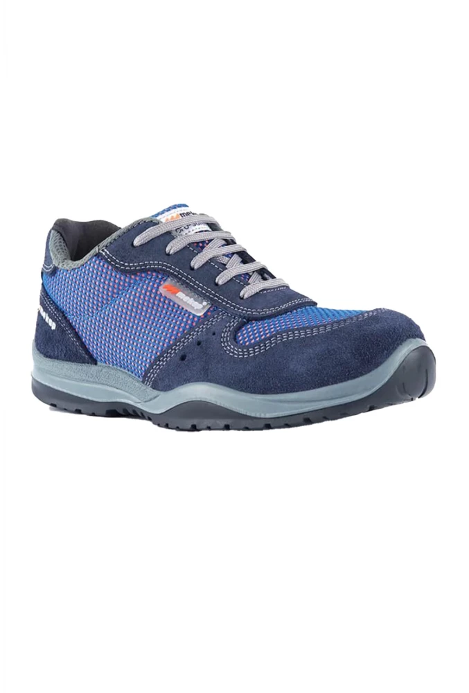 Mekap Havai RMK 10 S1 Süet Deri Çelik Burunlu Mavi İş Ayakkabısı Antistatik Kaymaz Hafif Model