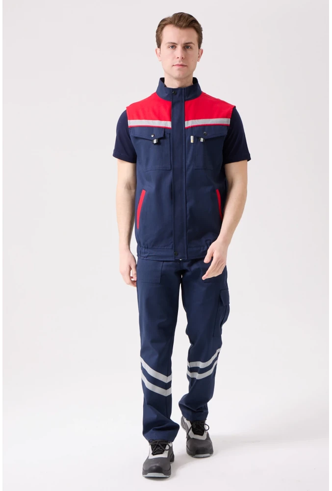 Royal Yazlık İş Yeleği - Hafif, Nefes Alabilir, Reflektörlü ve Çok Cepli