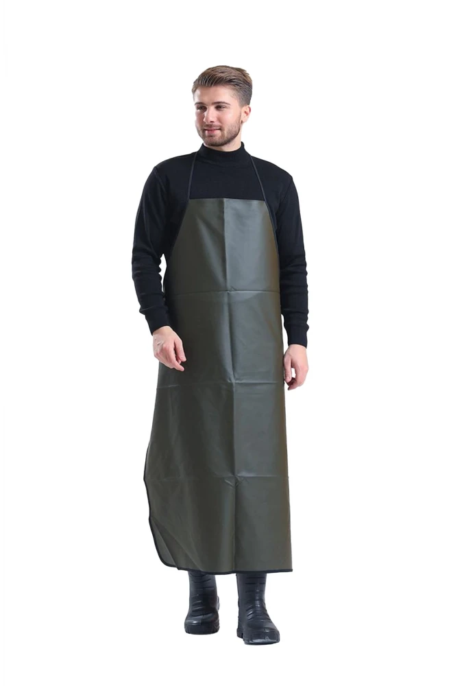 Strapped Apron Tarpaulin ON 3000 Waterproof Cleaning Hygiene Food Industry Suitable Protective Apron