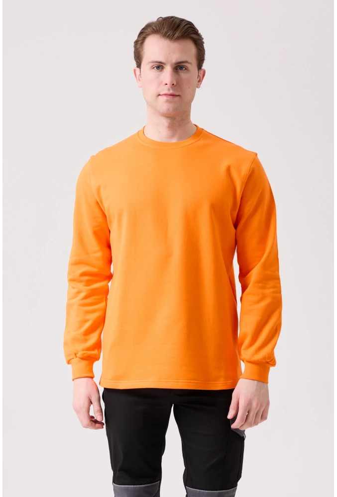 Galanthus Basic Sweatshirt - Uzun Kollu, Pamuklu, Rahat Kesim, Günlük ve İş Kullanımı İçin