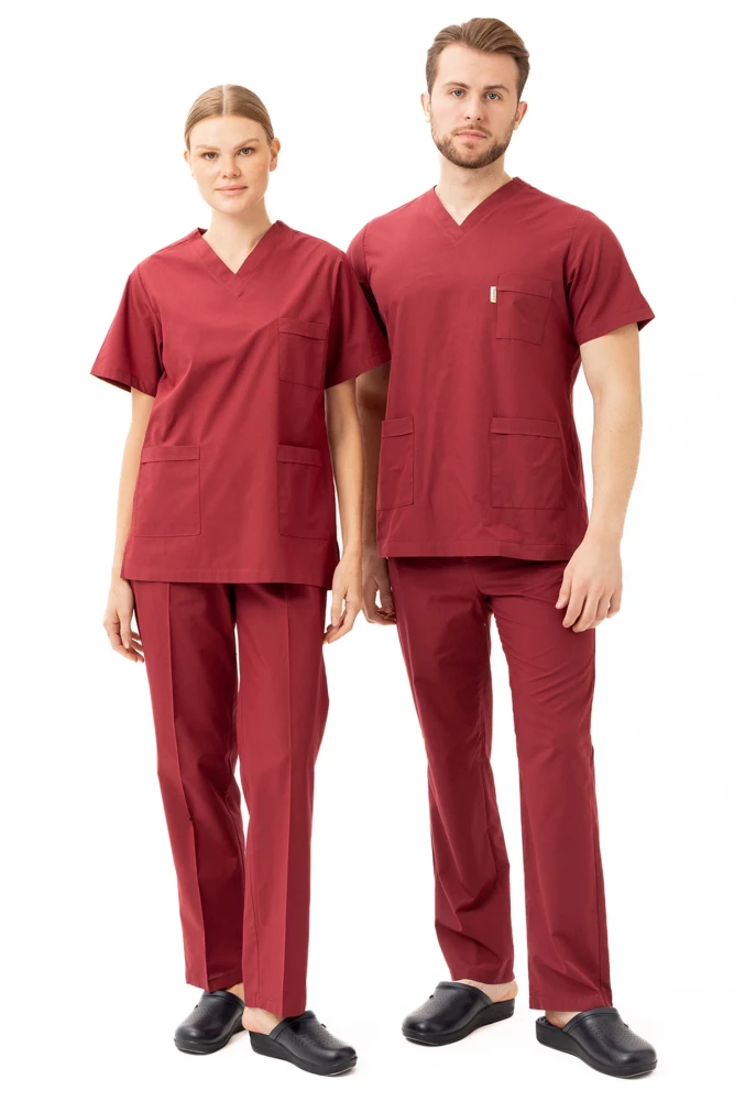 Santolina V Yaka Üniforma - Doktor, Hemşire, Sağlık Çalışanları İçin Rahat ve Dayanıklı Scrubs