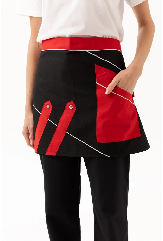 LAURUS SERVİS ÖNLÜĞÜ SİYAH-KIRMIZI-BEYAZ