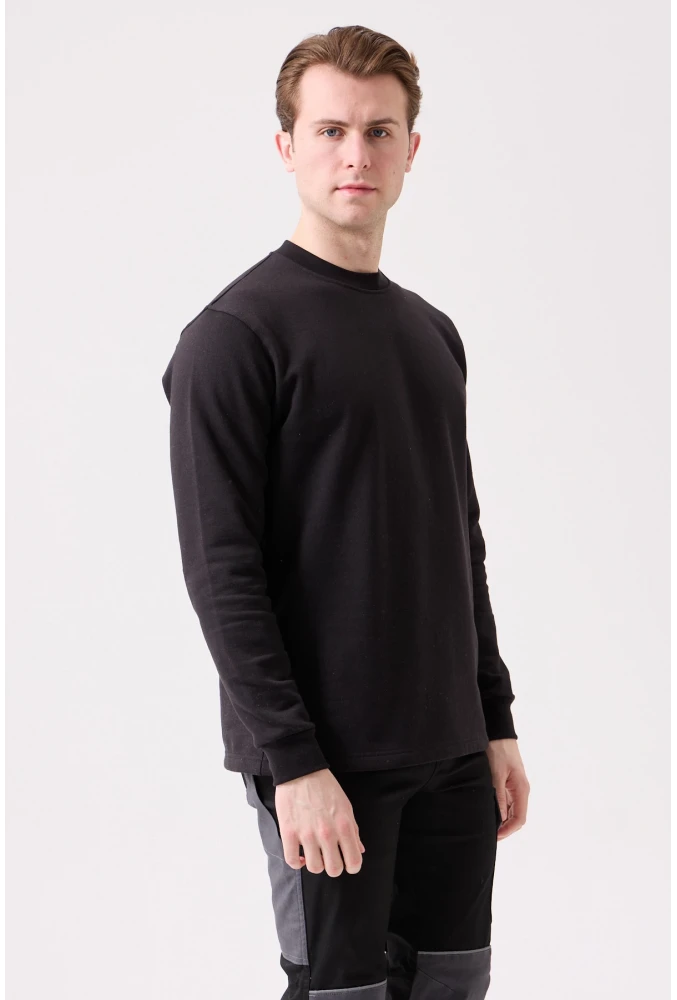 Galanthus Basic Sweatshirt - Uzun Kollu, Pamuklu, Rahat Kesim, Günlük ve İş Kullanımı İçin