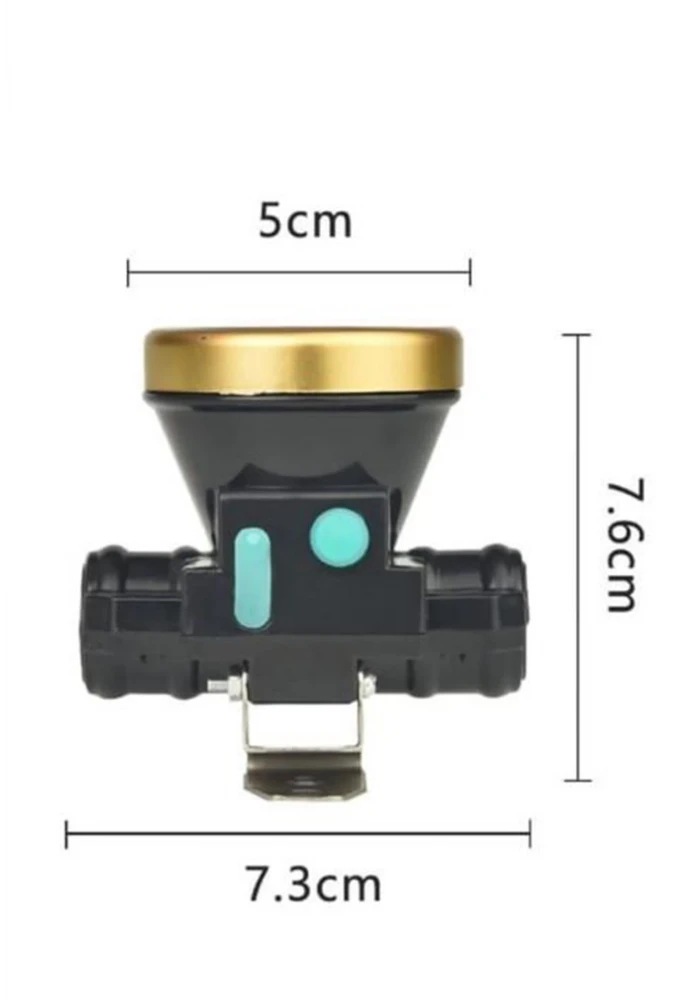Watton Barete Aufsetzbarer Wiederaufladbarer LED-Stirnlampe, Einstellbares Kopfband, Lange Akkulaufzeit
