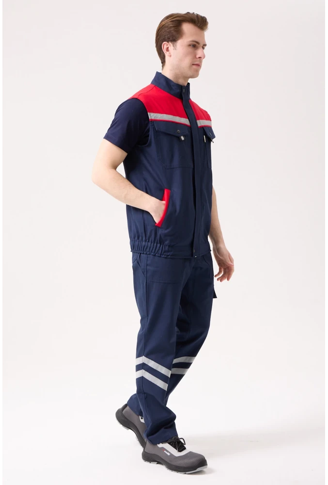 Royal Yazlık İş Yeleği - Hafif, Nefes Alabilir, Reflektörlü ve Çok Cepli