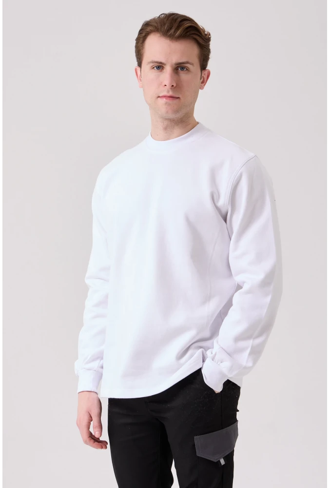 Galanthus Basic Sweatshirt - Uzun Kollu, Pamuklu, Rahat Kesim, Günlük ve İş Kullanımı İçin