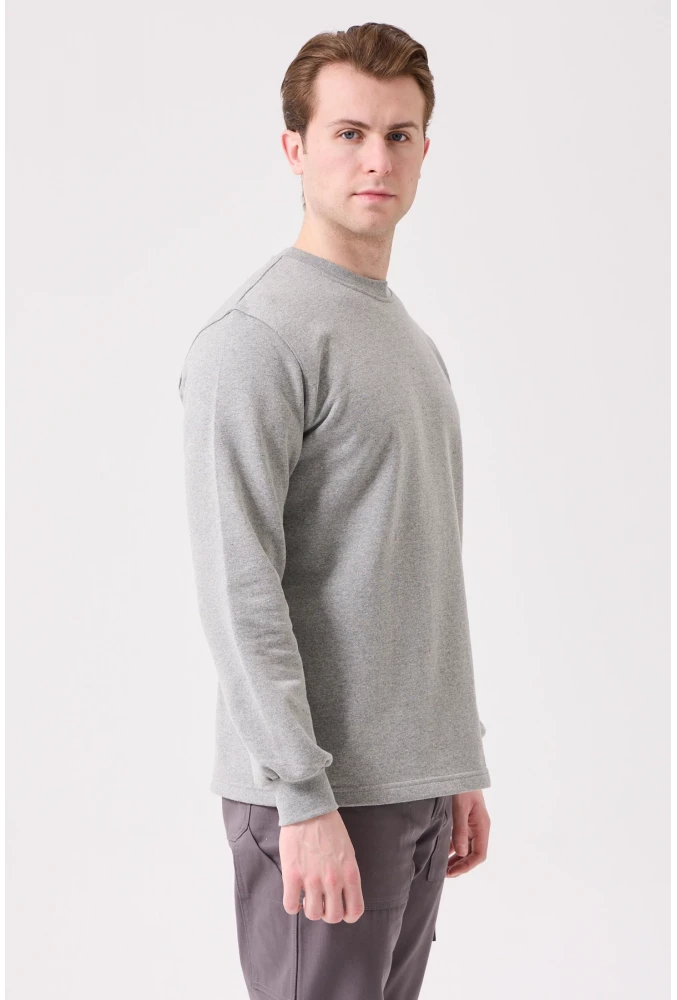 Herba Basic Sweatshirt - Uzun Kollu, Rahat Kesim, Pamuklu, Günlük ve İş Kullanımı İçin