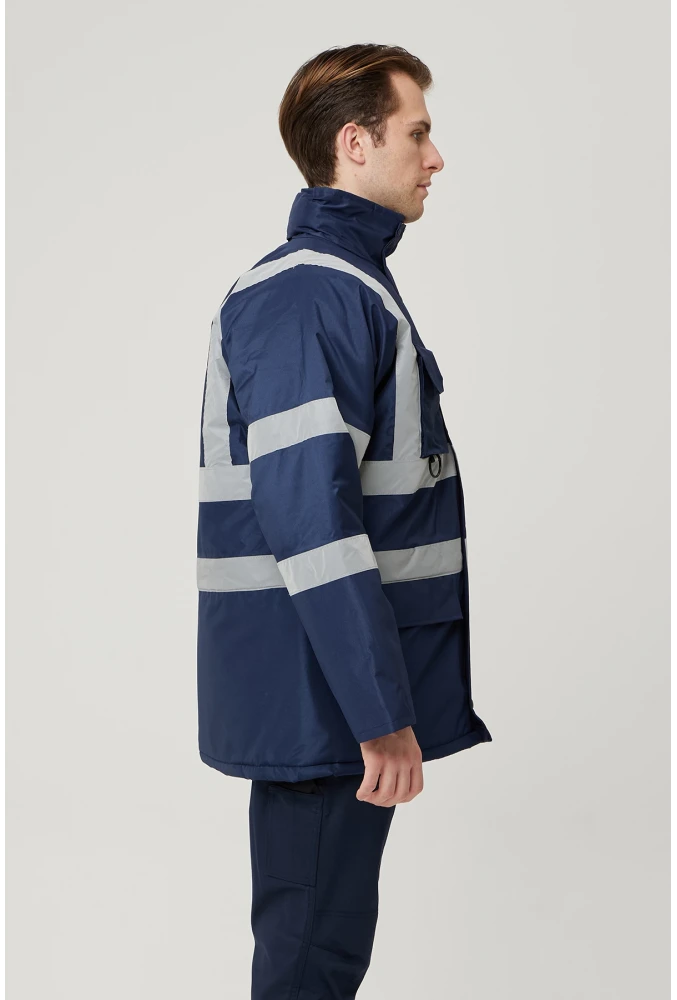 Salix Oxford Reflektörlü İş Güvenliği Parkası - Su ve Rüzgar Geçirmez, Soğuk Havalara Dayanıklı Mont