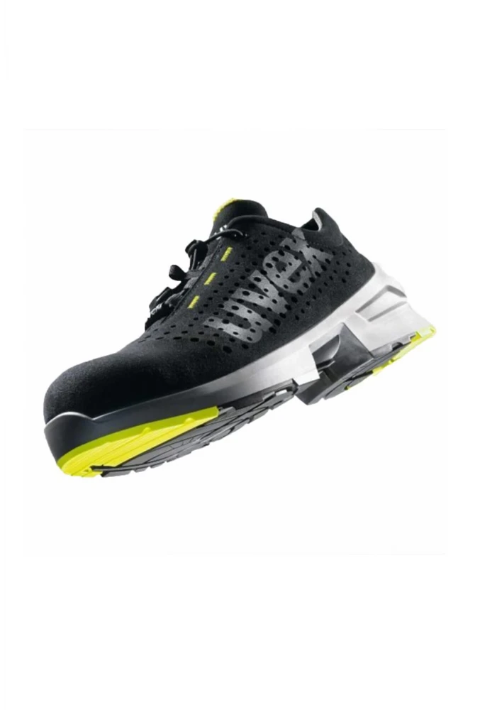 Uvex 1 8543 Mikro Velur S1 Hafif Koruyucu İş Ayakkabısı Siyah Gri Modern Tasarım