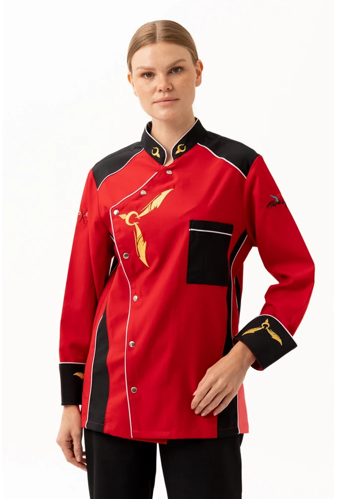 Crenata Şef Aşçı Ceketi - Şık ve Dayanıklı, Nefes Alabilir, Profesyonel Mutfak Kullanımı İçin