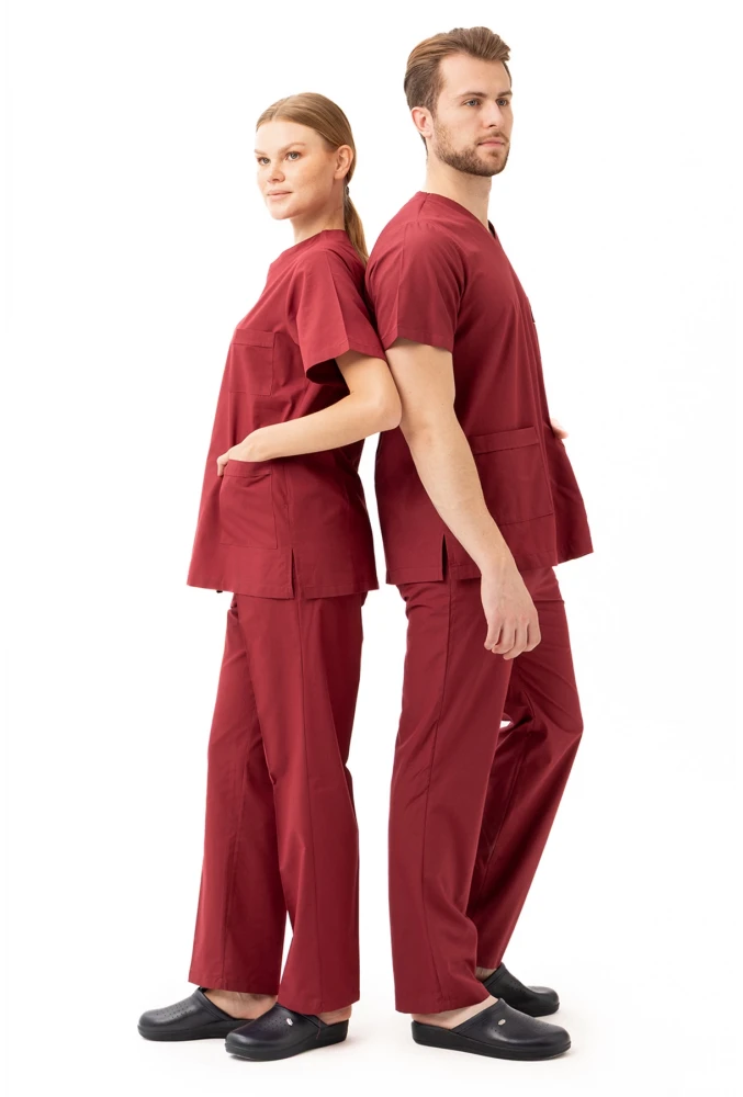 Santolina V Yaka Üniforma - Doktor, Hemşire, Sağlık Çalışanları İçin Rahat ve Dayanıklı Scrubs