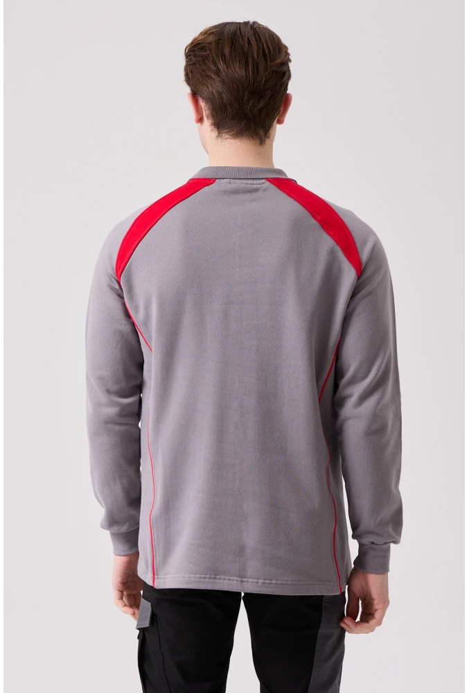 Vancelya Polo Yaka Sweatshirt - Uzun Kollu, Nefes Alabilir, İş ve Günlük Kullanım İçin