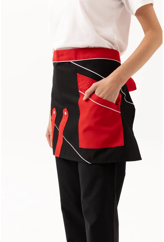 LAURUS SERVİS ÖNLÜĞÜ SİYAH-KIRMIZI-BEYAZ