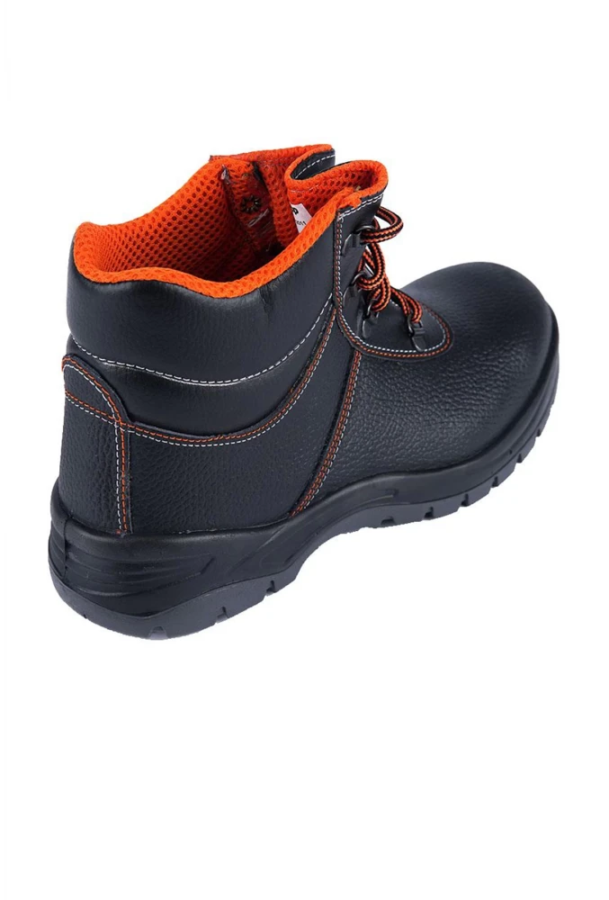 Mekap 023R Rolax Deri S2 Çelik Burunlu Siyah İş Güvenliği Botu