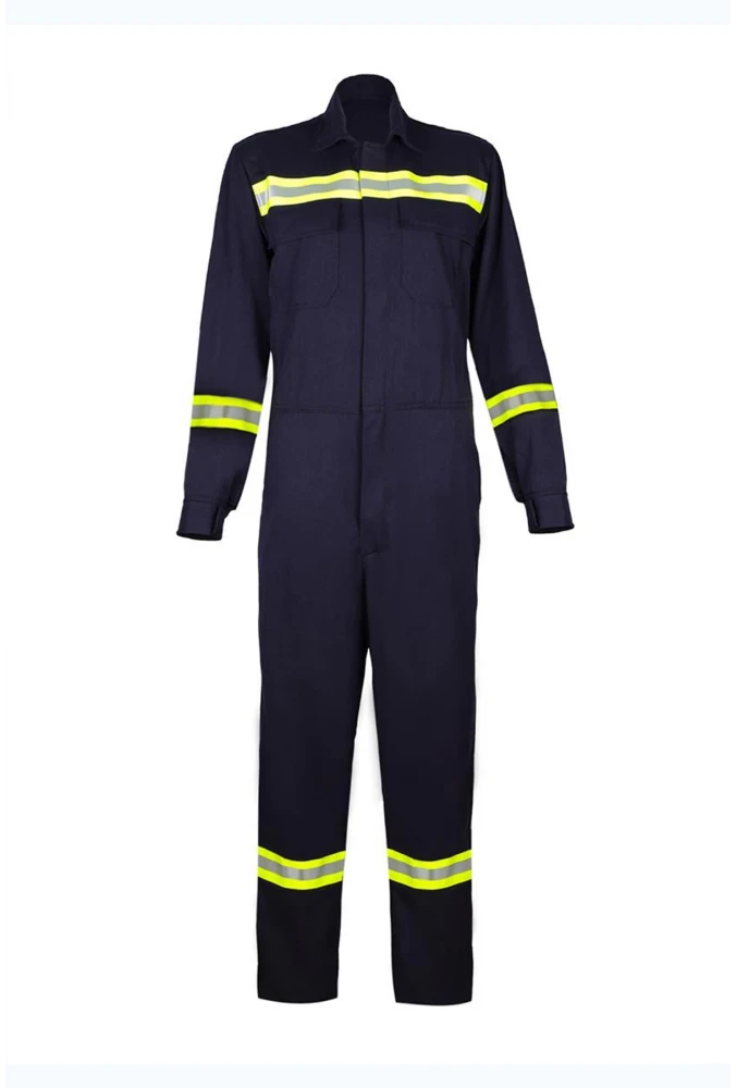 Alev Almaz Tulum Reflektörlü Koruyucu İş Tulumu Antistatik Yüksek Risk Alanlarına Uygun