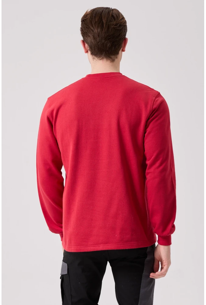 Galanthus Basic Sweatshirt - Uzun Kollu, Pamuklu, Rahat Kesim, Günlük ve İş Kullanımı İçin